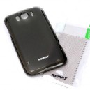 Silik&oacute;nov&eacute; gelov&eacute; p&uacute;zdro pre HTC Sensation XL + screen protector, Remax grey