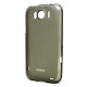 Silikónové gelové púzdro pre HTC Sensation XL + screen protector, Remax grey