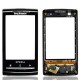Predný kryt + dotyková plocha pre Sony Ericsson Xperia X10, čierna