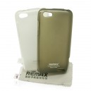 Silik&oacute;nov&eacute; gelov&eacute; p&uacute;zdro pre HTC One V + screen protector, Remax grey