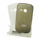 Silikónové gelové púzdro pre Samsung S6102 Galaxy Y Duos + screen protector, Remax grey