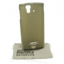 Silikónové gelové púzdro pre Sony Ericsson Xperia Ray + screen protector, Remax grey