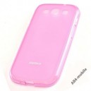 Silikónové gelové púzdro pre Samsung i9300 Galaxy S3 + screen protector, Remax transp pink