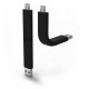 Flexibilný Dátový kábel pre iPhone 5/5s/5c, iPad Mini/Mini ružový