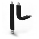Flexibilný Dátový kábel micro USB biely