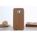 Púzdro Wood pre Samsung Galaxy S6 Edge , hnedé drevo