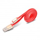 USB Dátový kábel pre iPhone 5/5s/5c/6/6 plus/iPad, MyMax Nano, červený