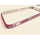 Ochrann&yacute; kovov&yacute; r&aacute;mik pre iPhone 5/5s, čierno-ružov&yacute;