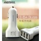 3.6A USB Univerzálna Autonabíjačka , REMAX ( biela )