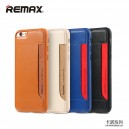 REMAX Carnot kožené zadné púzdro pre iPhone 6/6s čierne