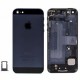 Náhradný zadný kryt so súčiastkami pre iPhone 5, šedý