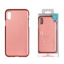 Goospery Mercury i-Jelly Metal case pre iPhone XS MAX (6.5") Červené