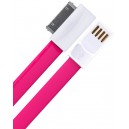 D&aacute;tov&yacute; k&aacute;bel pre iPhone 3G/3GS, iPhone 4/4s, Remax ružov&yacute;
