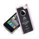 iPhone 4 ochranný zadný kryt + ochranná fólia LCD, pink