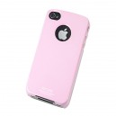 iPhone 4 ochranný zadný kryt + ochranná fólia LCD, pink