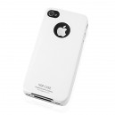 iPhone 4 ochranný zadný kryt + ochranná fólia LCD, white