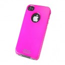 iPhone 4 ochrann&yacute; zadn&yacute; kryt + ochrann&aacute; f&oacute;lia LCD, pink