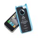 iPhone 4 ochranný zadný kryt + ochranná fólia LCD, blue