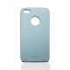 iPhone 3GS ochranný zadný kryt + ochranná fólia LCD, bledo modrý