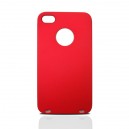 iPhone 4 ochranný zadný kryt + ochranná fólia LCD, červený