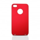 iPhone 4 ochrann&yacute; zadn&yacute; kryt + ochrann&aacute; f&oacute;lia LCD, červen&yacute;