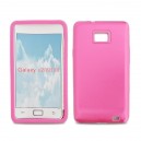 Samsung i9100 Galaxy S II ochrann&yacute; zadn&yacute; hlin&iacute;kov&yacute; kryt + ochrann&aacute; f&oacute;lia LCD, pink