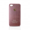 iPhone 4 ochranný zadný kryt + ochranná fólia LCD, ružový