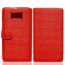 SAMSUNG i9100 Galaxy S II &scaron;t&yacute;lov&eacute; kožen&eacute; p&uacute;zdro Diary, červen&eacute;