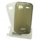 Silik&oacute;nov&eacute; gelov&eacute; p&uacute;zdro pre HTC Wildfire S + screen protector, Remax grey
