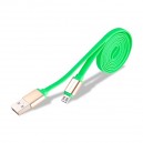 Micro USB Dátový kábel, MyMax Metalic, zelený