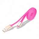 Micro USB Dátový kábel, MyMax Metalic, pink