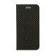 Diárové púzdro LUNA Book Carbon čierne pre Samsung Galaxy A12
