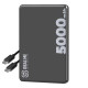 Blue Star powerbank 5000 mAh compatible with MagSafe 2A 5W čierne