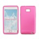 Samsung i9100 Galaxy S II ochrann&yacute; zadn&yacute; hlin&iacute;kov&yacute; kryt + ochrann&aacute; f&oacute;lia LCD, pink